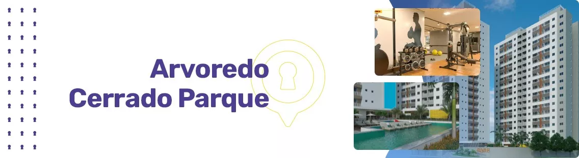 Apartamento à venda em Goiânia no Rodoviário - Empreendimento Arvoredo Cerrado Parque da Construtora FR Incorporadora - Fachada