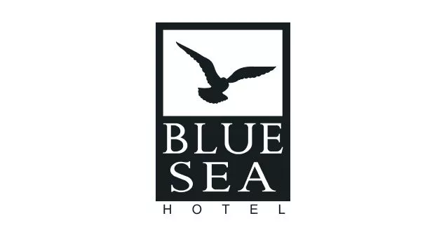 Logo da Blue Sea Hotel, da construtora Selent & Anjos