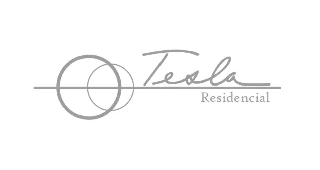 Logo da Tesla Residencial, da Construtora Silva Packer